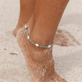 Meribella Shell Stone Anklet by Fashion Hut Jewelry