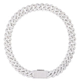 Mixed Shape Moissanite Diamond Cuban Link Chain - 22mm by Bling Proud | Urban Jewelry Online Store
