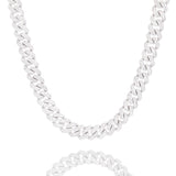 Mixed Shape Moissanite Diamond Cuban Link Chain - 22mm Necklaces 