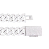 Mixed Shape Moissanite Diamond Cuban Link Chain - 22mm Necklaces 