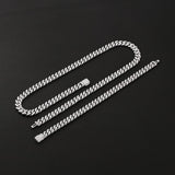 Moissanite Diamond 925 Sterling Silver Cuban Link Bracelet - 8mm Bracelets 