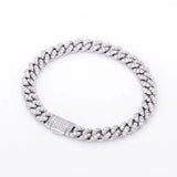 Moissanite Diamond 925 Sterling Silver Cuban Link Bracelet - 8mm by Bling Proud | Urban Jewelry Online Store