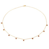 1.17 Carat Genuine Ruby 10K Yellow Gold Necklace
