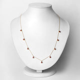 1.17 Carat Genuine Ruby 10K Yellow Gold Necklace