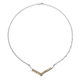 1.92 Carat Genuine Citrine .925 Sterling Silver Necklace