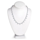 22.50 Carat Genuine Blue Topaz .925 Sterling Silver Necklace