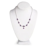 5.59 Carat Genuine Amethyst .925 Sterling Silver Necklace