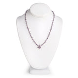 14.74 Carat Genuine Amethyst .925 Sterling Silver Necklace