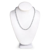18.18 Carat Genuine Blue Topaz .925 Sterling Silver Necklace