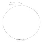 1.47 Carat Genuine Black Diamond .925 Sterling Silver Necklace