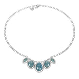 31.15 Carat Genuine Aquamarine .925 Sterling Silver Necklace