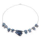 63.45 Carat Genuine Labradorite .925 Sterling Silver Necklace