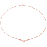 18K Rose Gold Plated 1.25 Carat Genuine Morganite .925 Sterling Silver Necklace
