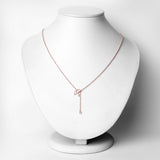 18K Rose Gold Plated 0.04 Carat Genuine Ethiopian Opal .925 Sterling Silver Necklace