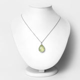 15.55 Carat Genuine Prehnite .925 Sterling Silver Necklace