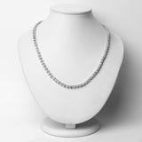 1.28 Carat Genuine White Diamond .925 Sterling Silver Necklace
