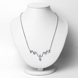 2.52 Carat Genuine Amethyst .925 Sterling Silver Necklace
