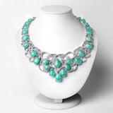148.24 Carat Emerald and White Diamond .925 Sterling Silver Necklace