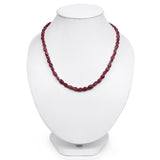 131.00 Carat Genuine Ruby .925 Sterling Silver Necklace