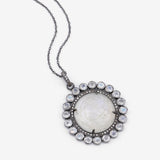23.34 Carat Genuine Multi Gemstones .925 Sterling Silver Pendant