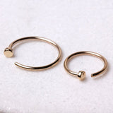 14Kt Yellow Gold Nose Hoop Ring by Fashion Hut Jewelry