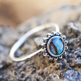 316L Stainless Steel Abalone Shell Charm Nose Hoop / Cartilage Earring by Fashion Hut Jewelry