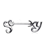 316L Surgical Steel ‘Sexy’ Nipple Bar by Fashion Hut Jewelry