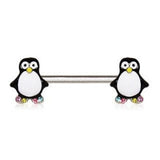 316L Stainless Steel Adorable Penguin Nipple Bar by Fashion Hut Jewelry