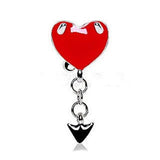 Devil’s Heart Top Down Navel Ring by Fashion Hut Jewelry