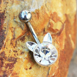 Crystal Cat Navel Ring by Fashion Hut Jewelry