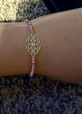 Boho Talisman Bracelet Rose Gold Wish Bracelet by Fashion Hut Jewelry