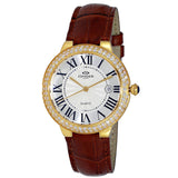 Oniss Women's Glam  White Dial Watch - ON3322-LGWT by Balec Group