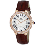 Oniss Women's Glam  White Dial Watch - ON3322-LRGWT by Balec Group
