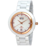 Oniss Women's Luxur  White Dial Watch - ON609-MRG WWHT by Balec Group