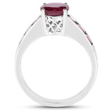 2.58 Carat Genuine Garnet .925 Sterling Silver Ring