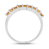 0.59 Carat Genuine Citrine .925 Sterling Silver Ring