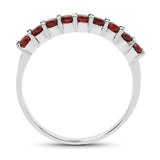 0.72 Carat Genuine Garnet .925 Sterling Silver Ring