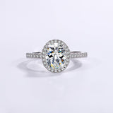 Oval Cut Moissanite Diamond Ring for Women Rings 