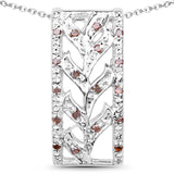 0.10 Carat Genuine Red Diamond .925 Sterling Silver Pendant