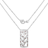 0.10 Carat Genuine Red Diamond .925 Sterling Silver Pendant