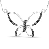 0.27 Carat Genuine Black Diamond .925 Sterling Silver Pendant