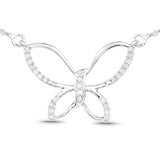 0.27 Carat Genuine White Diamond .925 Sterling Silver Pendant