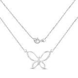 0.27 Carat Genuine White Diamond .925 Sterling Silver Pendant