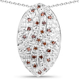 0.20 Carat Genuine Red Diamond .925 Sterling Silver Pendant