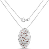 0.20 Carat Genuine Red Diamond .925 Sterling Silver Pendant