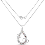 0.18 Carat Genuine Red Diamond .925 Sterling Silver Pendant