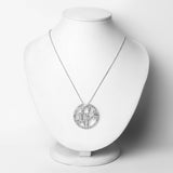 0.22 Carat Genuine Brown Diamond .925 Sterling Silver Pendant