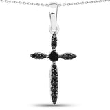 0.20 Carat Genuine Black Diamond .925 Sterling Silver Pendant