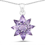 2.51 Carat Genuine Amethyst .925 Sterling Silver Pendant