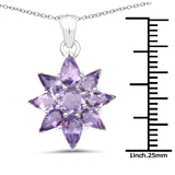 2.51 Carat Genuine Amethyst .925 Sterling Silver Pendant